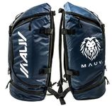 MAUV Large Lacrosse Bag - Lacrosse Backpack - Holds All Lacrosse or Field Hockey Equipment with Two Stick Holders and Separate Cleats Compartment - Navy