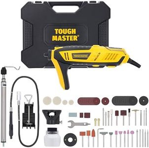 TOUGH MASTER Rotary Tool Kit, Corded 200W Multi-Functional Tool with 127 Piece Attachment Accessories for Grinding, Cutting, Engraving, Drilling, Polishing