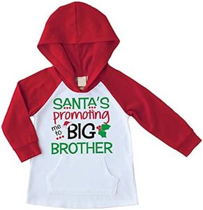 Bump and Beyond Designs Boys Promoted to Big Brother Shirt Red