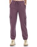 ONEWAY| Utility cargo joggers for women| Comfort fit| Multipurpose| Pockets| Cotton| Regular Fit Stretchable