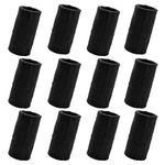 GOGO 12PCS 6 Inch Wrist Sweatband Wristbands for Football Basketball Running Black