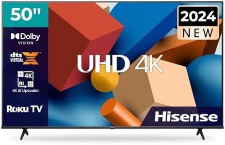 Hisense 50-Inch R6E5 Television (2024) SmartTV 4K HDR10 Works with AirPlay, Smart Home, Alexa, Google Home