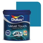 Dulux Platinum Glo Super Premium Interior Emulsion Paint For Walls With 6 Years Warranty| Rich Matte Finish | Dirt & Dust Resistant | Smooth Colors (1 Litre,Indigo Sea)