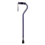 Sky Med Aluminum Lightweight Bariatric Heavy Duty Cane-600lbs Weight Capacity, for Women, 1.3 lbs., Soft Handgrip, Carrying Strap, Offset Handle, (Purple)