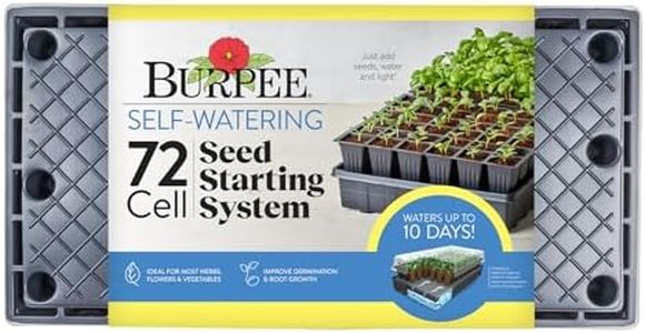 Burpee Self-Watering Seed Starter Tray, 72 Cells