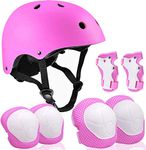 Adjustable Helmet for Ages 3-12 Kids Toddler Boys Girls,Protective Gear with Elbow Knee Wrist Pads for Multi-Sports Skateboarding Bike Riding Hiking Scooter Inline skatings Longboard Roller Skate