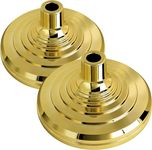 MVPRING 2 Pack Base Stand for Indoor Flagpole, Gold Interior Flag Holder Stands for Pole Compatible with 1.3 Inch,1.1 and 0.9 Inch Diameter Flag Pole Prefect for Classroom, Churches, Meeting, Indoor