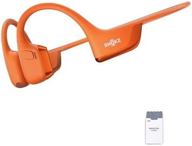 SHOKZ OpenRun Pro 2 Knochenschall Sportkopfhörer, Open-Ear-Ohrhörer mit Bluetooth 5.3, Mikrofon mit Geräuschunterdrückung, IP55 wasserdicht, 12 Std. Wiedergabe, USB-C Schnellladung, Orange