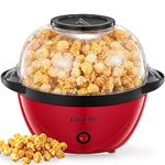 FOHERE Popcorn Maker Machine, 3.5L Popcorn Popper for Home, Electric Stirring Popcorn Popper with Sugar & Oil, Non-Stick Coating, Quiet and Fast, For Movie Nights, Christmas Eve
