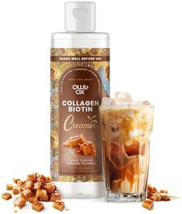 Owl & Ox Collagen Coffee Creamer with Biotin Healthy Hair, Skin and Nails | Liquid Blend, Gluten Free, Sugar Free, Dairy Free, & Keto Friendly | Salted Caramel | 30 Servings