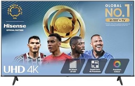Hisense 55 Inch 4K Smart TV 55A6NTUK - Dolby Vision, Game Mode PLUS with 60Hz VRR ALLM, Smooth Motion, AI Sports Mode, Vidaa OS with Freely, Youtube, Netflix and Disney+ & Now TV (2024 Model)