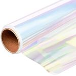 15m*40cm Florist Flower Iridescent Film Cellophane Gift Wrap Perfect for DIY Flower Bouquet Wrap Wedding Birthday Present Gift Package Wrapping