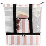 Bluboon Mesh Beach Bag with Cooler 