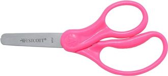 Westcott School Kumfy Grip Left Handed Kids Scissors - Blunt, Colors Vary (5-inch)