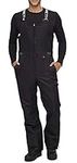 Arctix Men's Avalanche Athletic Fit Insulated Bib Overalls, Black, Large (36-38W * 32L)