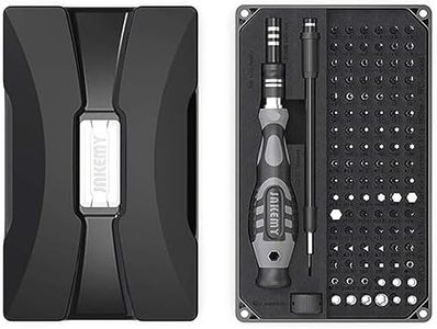 INICIO 106 in 1 Precision Screwdriver Set Long Alloy CRV Bits Repair Tool Magnetic Driver Kit With Flexible Shaft Double Layer For Repair of Electronics Phone Tablet PC Laptops - Grey