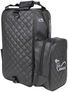 TerkCo Adults Men Women Large Capacity Horse Riding Bag, Waterproof Riding Helmet Holder,English Equestrian Storage Bag Carry All (Only Bag) (Black)