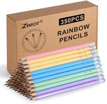 ZWlOT Pencils, Pre-Sharpened Pencil #2, 350 PCS Drawing Pencils with Eraser, Pencils Bulk for School Classroom Teacher Supplies, Gifts and Office Sketching(Rainbow Colors)