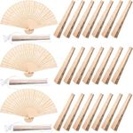 Unittype 100 Pieces Wooden Hand Fan