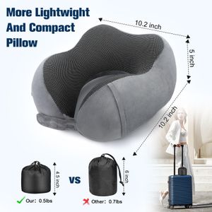 Cirorld Memory Foam Travel Pillow – Ergonomic Neck Support