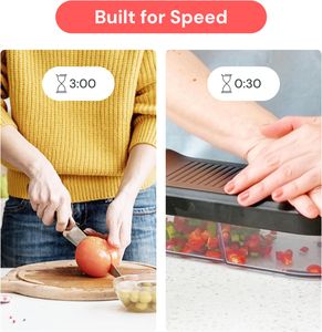 10-in-1 Vegetable Chopper – White Multi-Function Food Dicer
