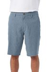 O'NEILL Men's 21 Heather Hybrid Shorts - Water Resistant Mens Shorts with Quick Dry Stretch Fabric and Pockets, Navy | Reserve Heather 21, 36