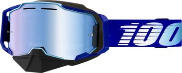 100% ARMEGA SNOWMOBILE Goggle Royal - Mirror Blue Lens