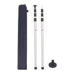 REDCAMP Aluminum Tarp Poles Heavy Duty and Adjustable, Set of 2, 35''-90'' Telescoping Lightweight Tent Poles for Tarp Canopy Awning Shelter