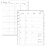 newestor 2024-2025 Monthly Planner Refill for 11-Disc Letter Size Discbound Notebooks, September 2024 to December 2025, Two Pages Per Month, 8-1/2" x 11"