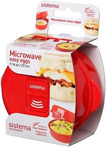 Sistema Microwave Egg Cooker and Poacher with Steam Release Vent