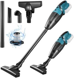 Aspirateur à Main sans Fil pour Batterie Makita 18 V, Mini aspirateur Portable léger pour Utilisation Humide et sèche, Petit aspirateur avec 3 Buses et boîte à poussière, pour la Maison et la Voiture