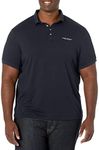 Armani Exchange A|X Men's Short Sleeve Contrast Logo Jersey Polo, Navy, Medium