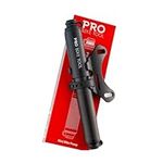 PRO BIKE TOOL Mini Bike Pump Classic - Fits Presta & Schrader Valves - up to 100 PSI / 6.9 Bar - Bicycle Tire Pump for Road and Mountain Bikes - Small, Portable and Compact Hand Frame-Mounted Pump