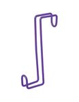 Tough 1 Tough-1 8" Tack Hook, Purple