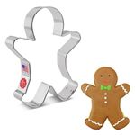 Happy Gingerbread Man Cookie Cutter, Large 5.25" by Ann Clark Cookie Cutters