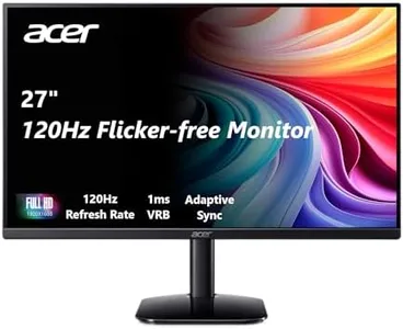 acer KB272 G0bi 27" IPS Full HD (1920 x 1080) Gaming Office Monitor | Adaptive-Sync Support (FreeSync Compatible) | Up to 120Hz Refresh | 1ms (VRB) | sRGB 99% | Tilt | HDMI & VGA Ports