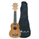 Vault UK-100S 21 inch Arched Back Soprano Ukulele With Gig-Bag - Natural