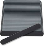 Flowery Disposable Nail File Cushion Core 180/400 Grit, Black, (Pack of 100)