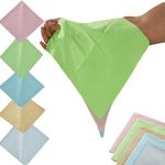 5 Extra Large Premium Microfiber Cleaning Cloths (11x11 inches) - Premium Cleaning Cloth for Glasses, Lenses, Screens, TVs, Screens, Windows, Mirrors and More