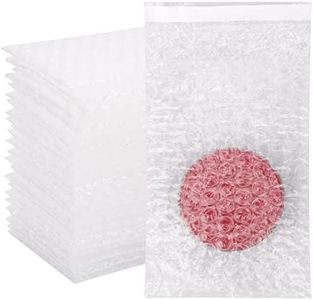 100Pack Self-Seal Bubble Out Bag Pouches 4 x 6 Inch Small Bubble Pouches Bags, Double Walled Bubble Cushioning Bags, Self-Sealing Protective Wrap Cushioning Pouches for Shipping, Packing, Moving