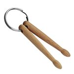 AKTAP Drum Jewelry 3D Drum Sticks Music Charm Key Ring Musical Instruments Gift for Drummers