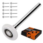 10pcs Garage Door Rollers Wheel - OZHOMY 2" Ultra Quiet Nylon Door Rollers 6200-RS Bearing and 4" stem Rotate Quiet and Durable Reuse More Than 100,000 Cycles