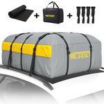 WILDROAD Car Roof Bag Rooftop Cargo Carrier, 21 Cubic Feet Waterproof Roof Luggage Cargo Carrier Bag with Anti-Slip Mat for All Cars Vehicles SUV with/without Rack (21 Cubic Feet)