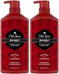 Old Spice 2 in 1 Shampoo and Conditioner for Men, Swagger Scent, 21.9 Ounce Pump Bottle (Pack of 2)