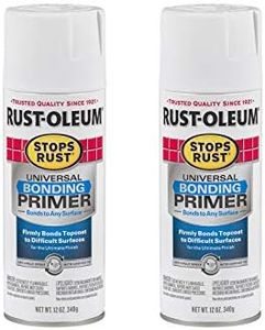 Rust-Oleum 285011-2PK Stops Rust Universal Bonding Primer Spray, 12 oz, White, 2 Pack