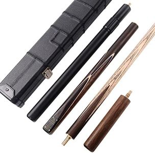CUESOUL Clásico Hecho a Mano de 57 Pulgadas Rosewood 3/4 Pieza Snooker Cue Cue con Caja Negro y Aluminio Telescopio Extensión (CSSC015)