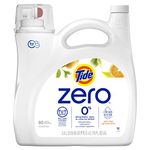 Tide Zero Liquid Laundry Detergent, Soft Citrus Scent, 80 Lds, Cleanscent Technology 3.4 Liter (Pack of 1)