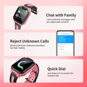 imoo Z1 Kids Smartwatch – Pink GPS Tracker Watch for Children