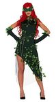 shoperama Poison Ivy Women's Costume Dress Plant Villain Forest Fairy Eva Ivy Size: L