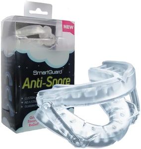 Anti-Snore Device by SmartGuard. New Customizable Snore Reducing Mouthpiece – Reduce Snoring Aid for Men and Women – Most Comfortable and Adjustable Oral Appliance - Holds Jaw Forward to Open Airway